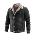 OEM Customized Herren Winter Fleece gesäumte Denim Jacke